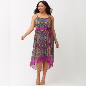 🆕NEW! Lane Bryant Paisley High-Low Tank Dress Size 18/20